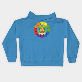 Female Face Kids Hoodie